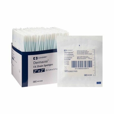 Dermacea I.V. Sponge 2 X 2 Inch Sterile 6-Ply, 70PK 441408